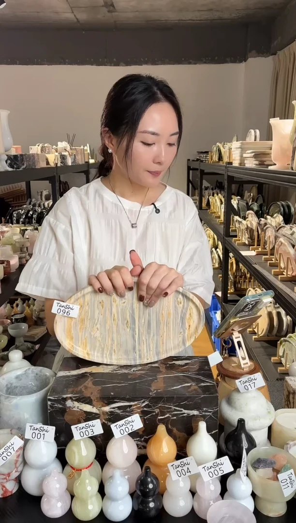 石材096金孔雀橄榄盘补胶