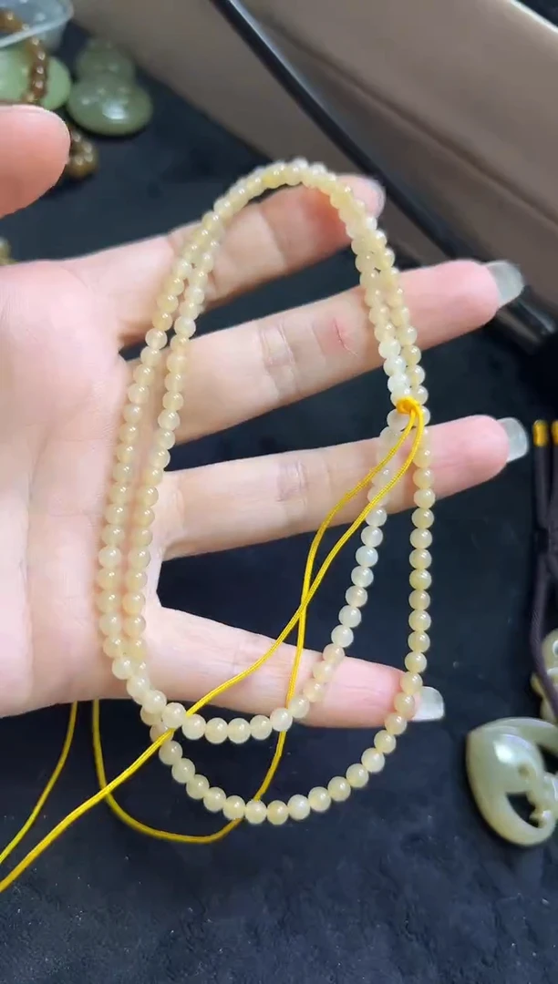 颈饰未镶嵌和田玉139号链接卡4mm