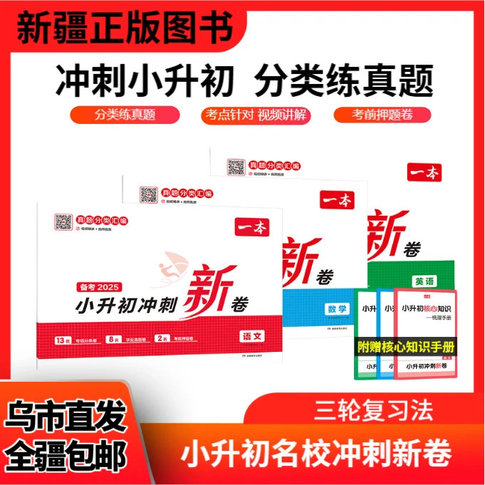 【全疆包邮】人教版2025 一本小升初冲刺新卷 2025新版