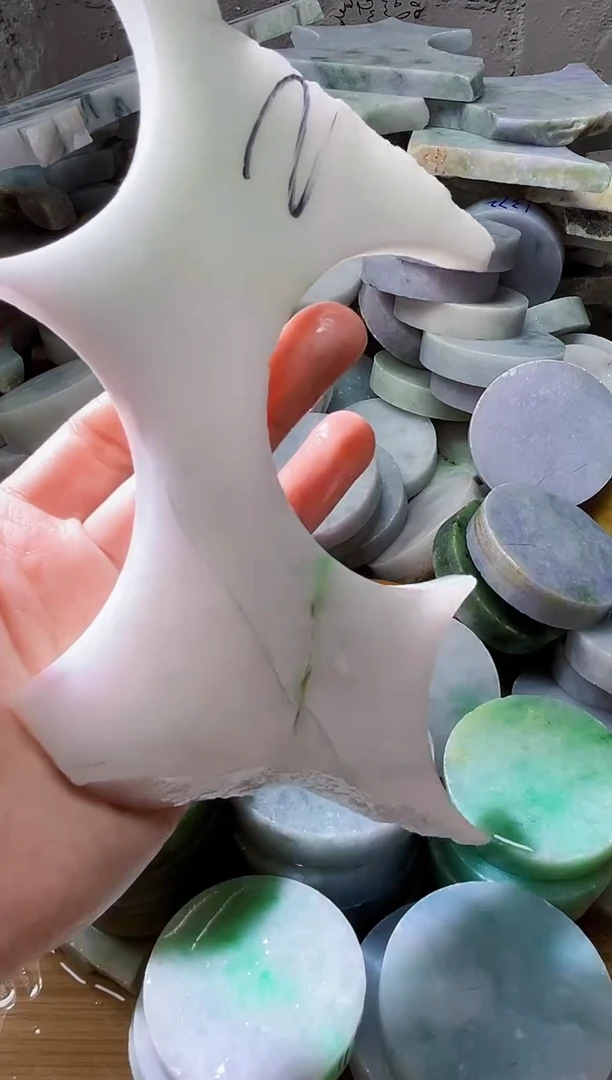 裸石翡翠天然翡翠A货石 南 372