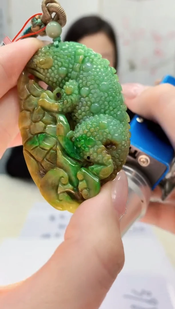 【闪购商品】定制翡翠未镶嵌4852jw-毛货挂件24