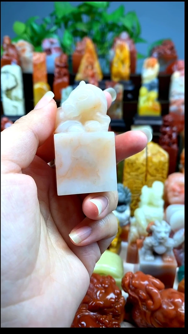 昌化石印石马印章