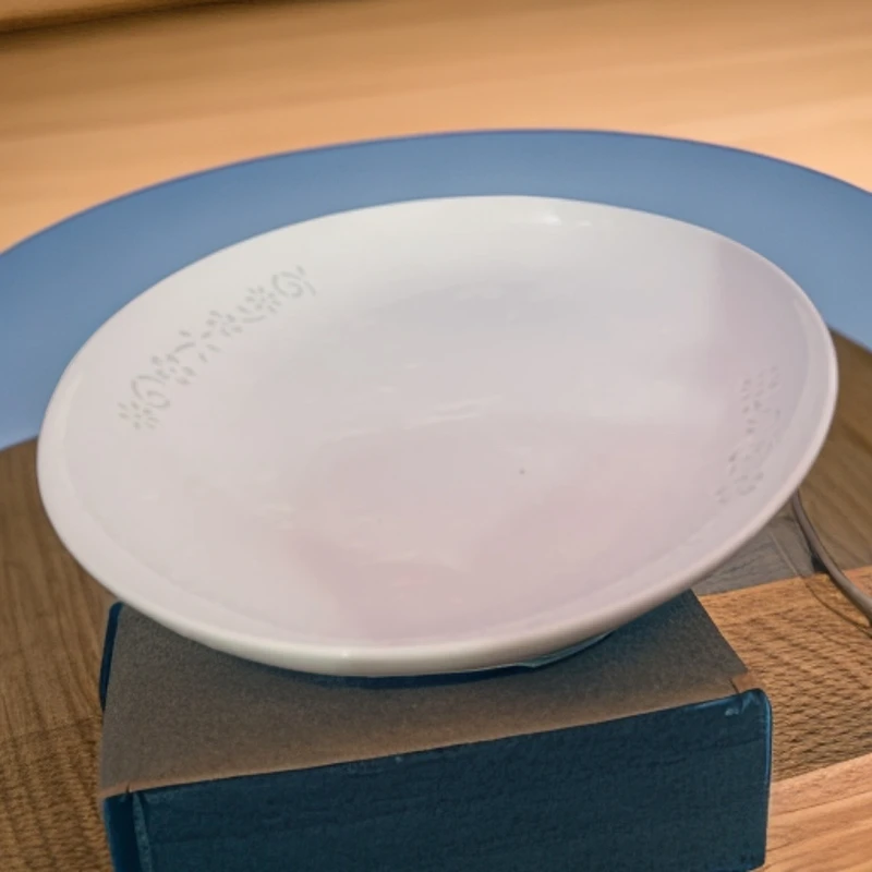 景德镇陶瓷纯白玲珑12寸深鱼盘 不指定花色