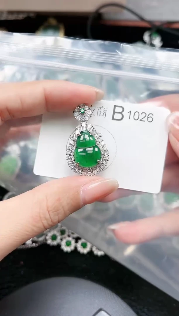 【闪购商品】翡翠颈饰未镶嵌1026赠皮绳