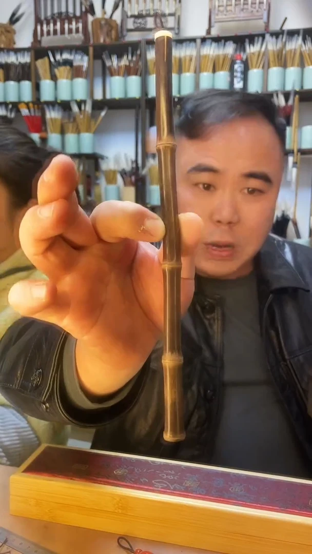 紫竹原配笔帽狼毫小楷一支