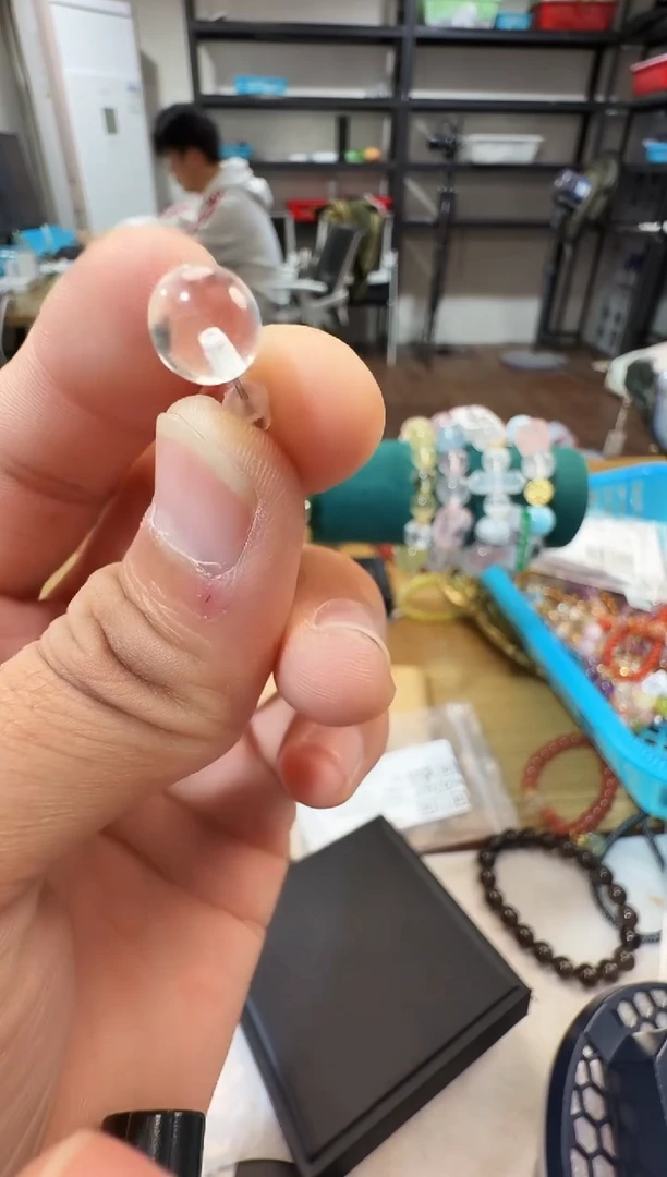 未镶嵌耳饰水晶晶0528