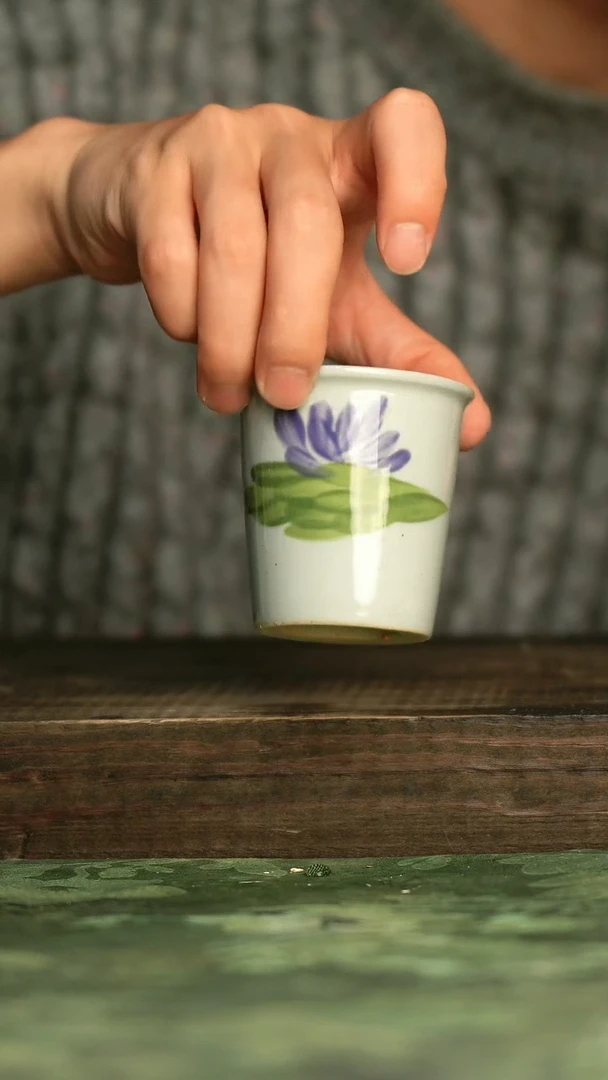 陶瓷青诗集手工手绘瓷器