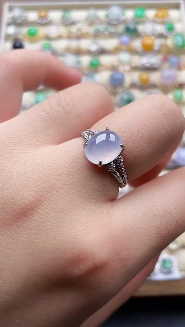 银S925镶嵌戒指翡翠34