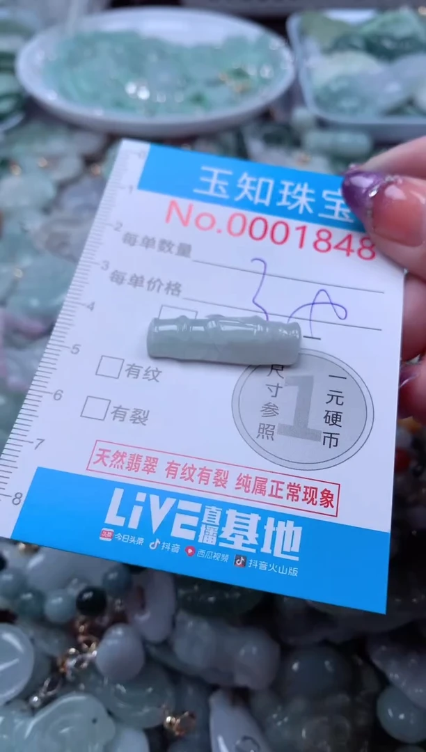 翡翠未镶嵌吊坠(不含链)1848