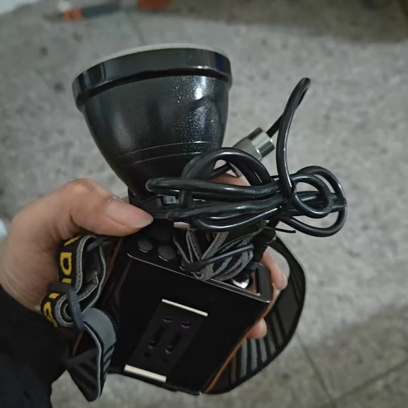 分离黄【分体式头灯】铝合金多功能挂腰式头灯超长续航