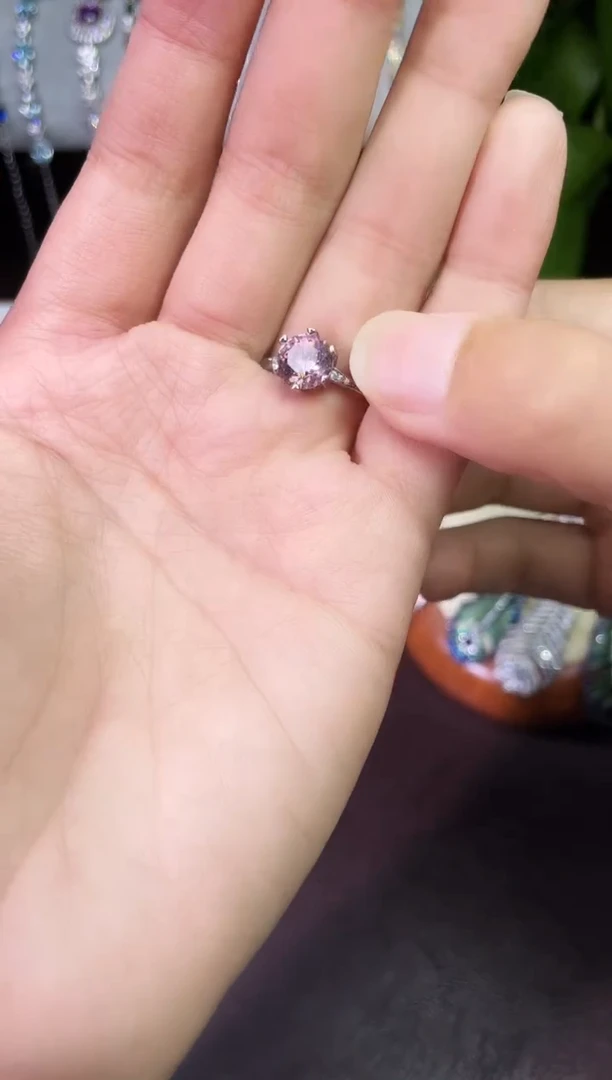 合金合成钻石干枯玫瑰戒指