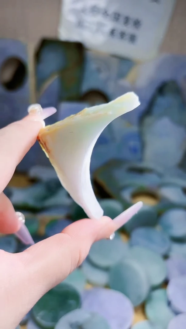 翡翠未镶嵌颈饰翡翠A货 江谭047