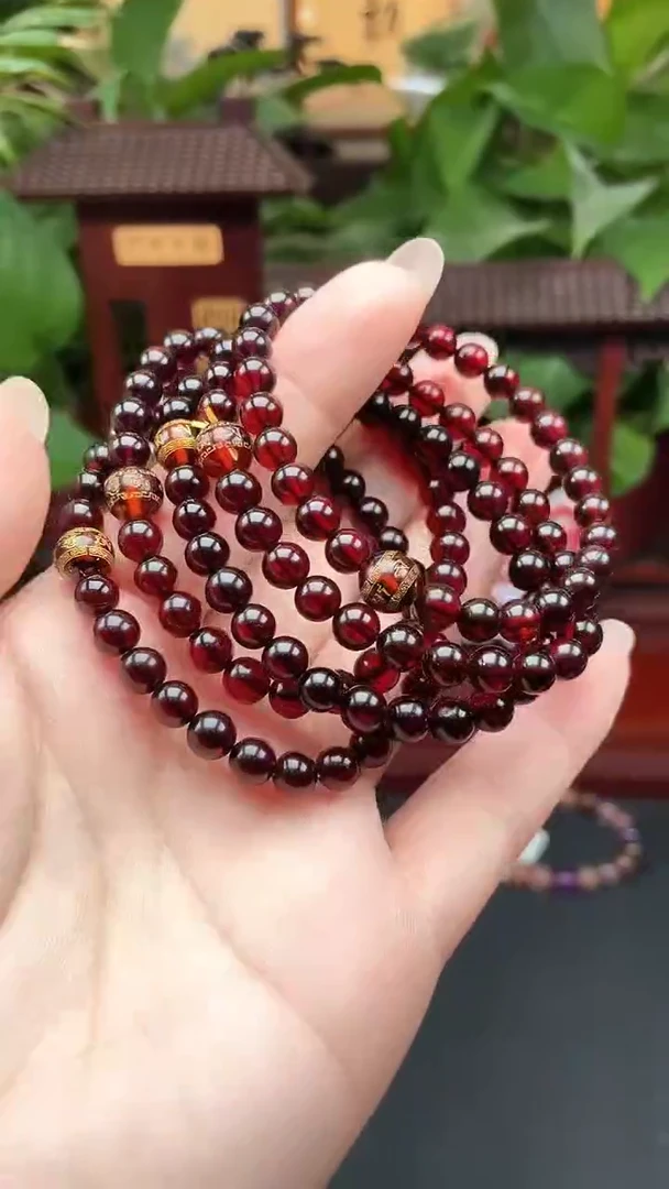 手串血珀未镶嵌手串F041多样性发其一