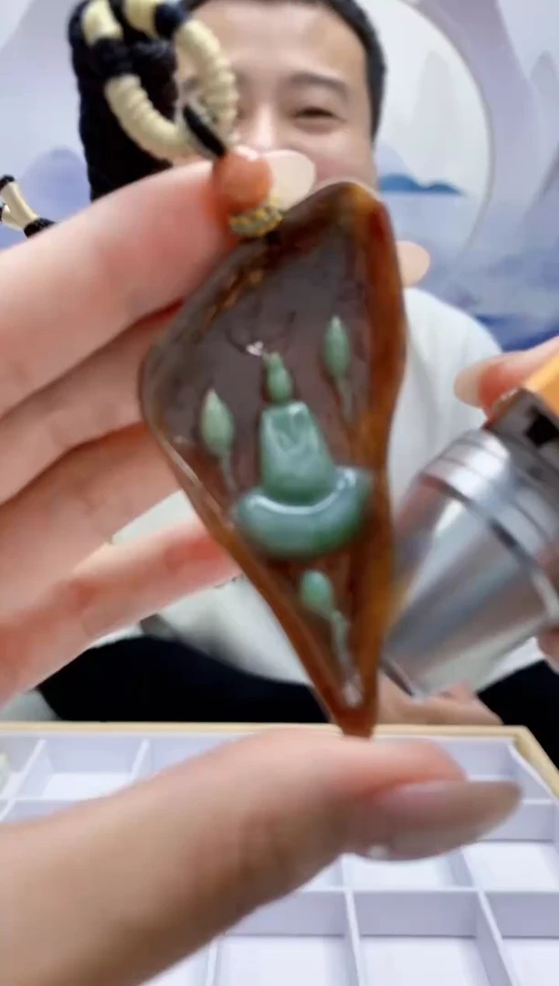 定制翡翠未镶嵌4898MM-毛货挂件192