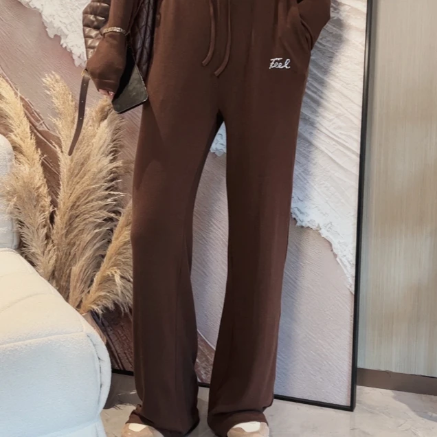 蓝蓝推荐 【浣熊宝宝】气质舒适慵懒风百搭阔腿休闲裤 K3090106H