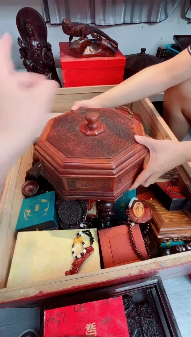 木雕花果盒直播推荐直播推荐