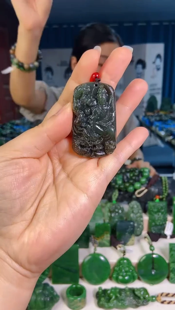 和田玉未镶嵌挂件1