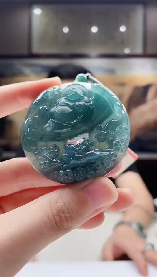 翡翠未镶嵌吊坠(不含链)多样性发其一69