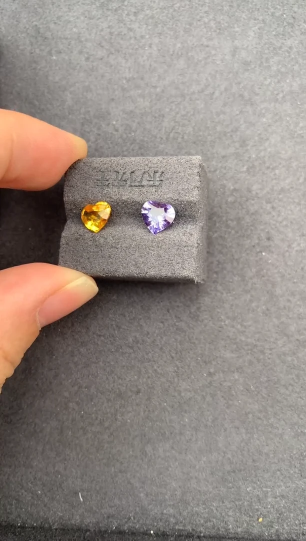 裸石彩色蓝宝石2.2ct紫蓝宝  定制  GE