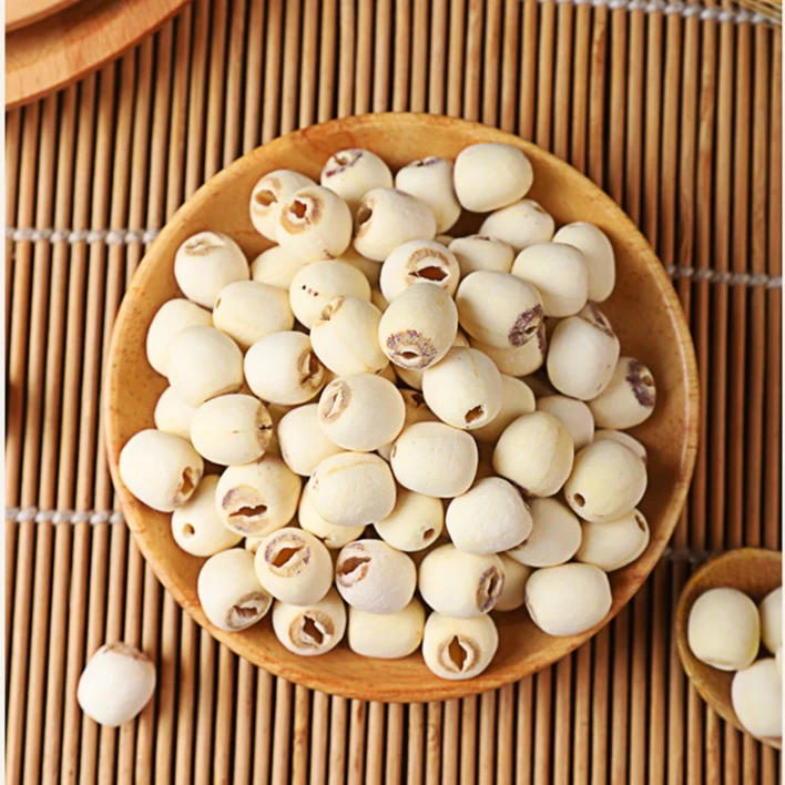 【荷花助农山货】莲子去芯磨皮白莲干货现磨取无心莲煮汤饱满