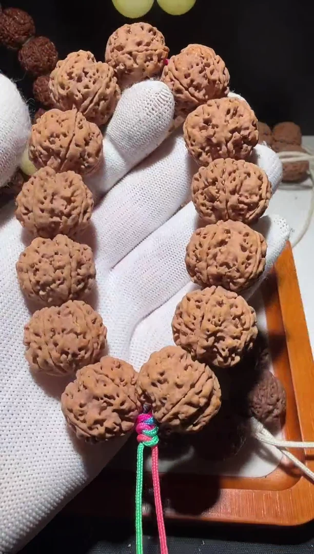金刚菩提手串姜黄平头五星双龙24