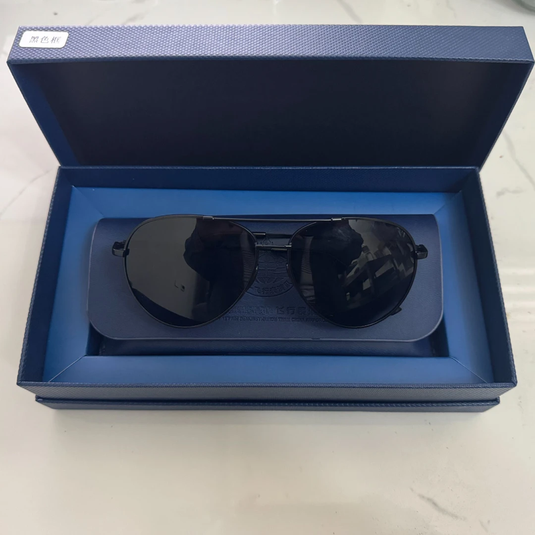 【永哥精选】户外男士偏光墨镜黑色太阳镜