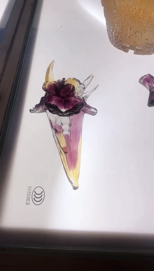 手工艺品琉璃牡丹花茶宠小摆件