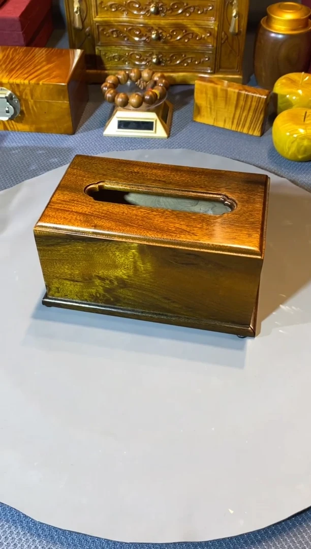 金丝楠阴沉木 纸巾盒