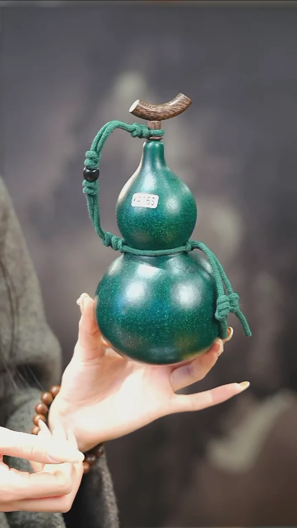 【闪购商品】XA165大漆酒葫芦不包手串及旋转底座