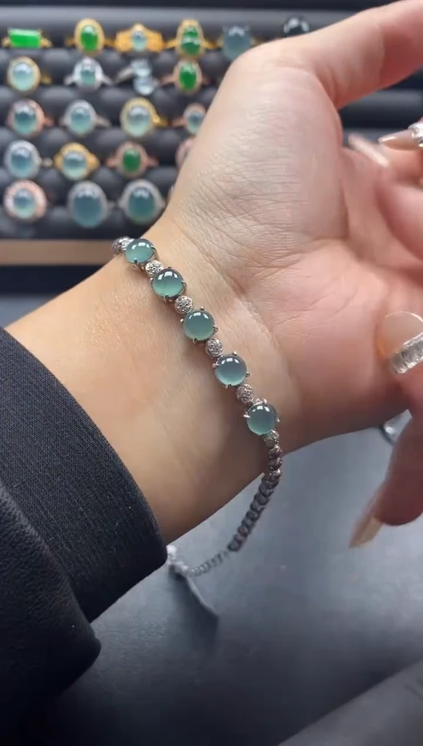 银S925镶嵌戒指翡翠51511