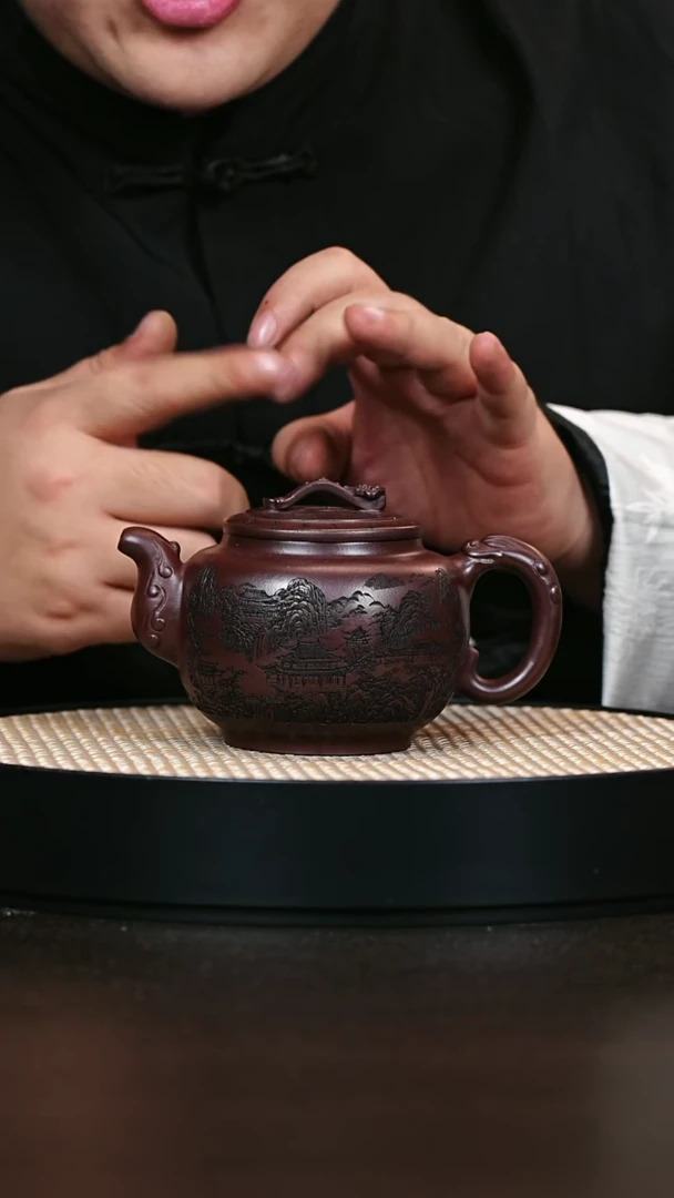 茶壶紫砂龙尊 石红