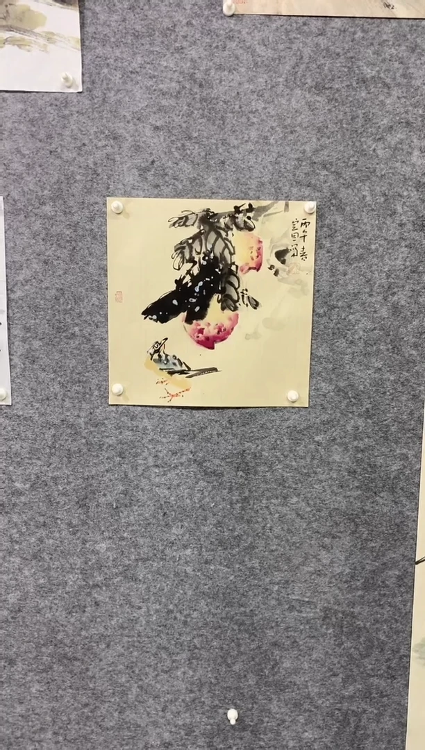 国画尚定固国画作品