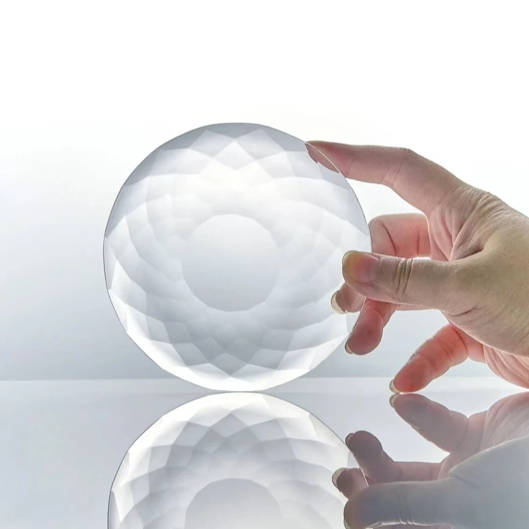 「此雅」水晶手工茶碟果碟高档个性无铅（壶承）