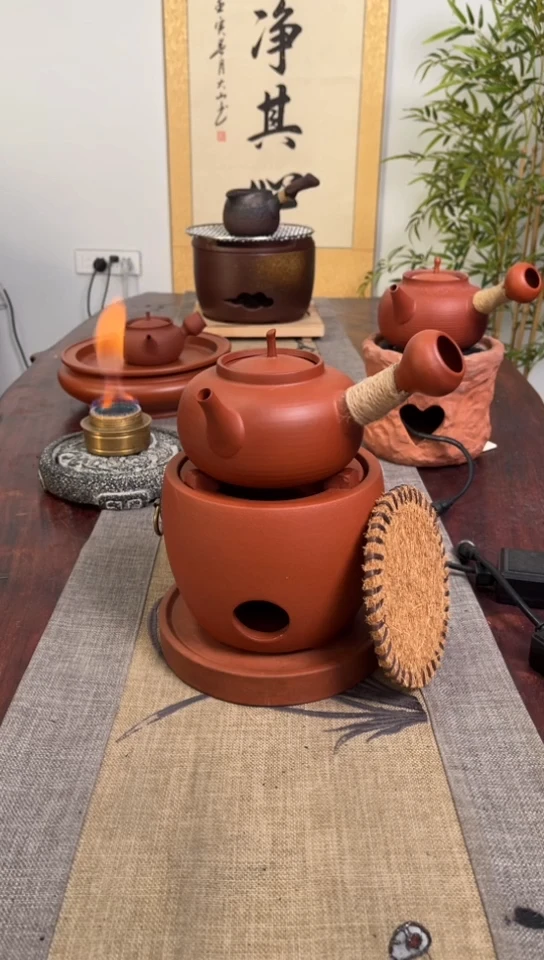 【闪购商品】圆口炉＋圆福砂铫（送炉垫＋棕垫）