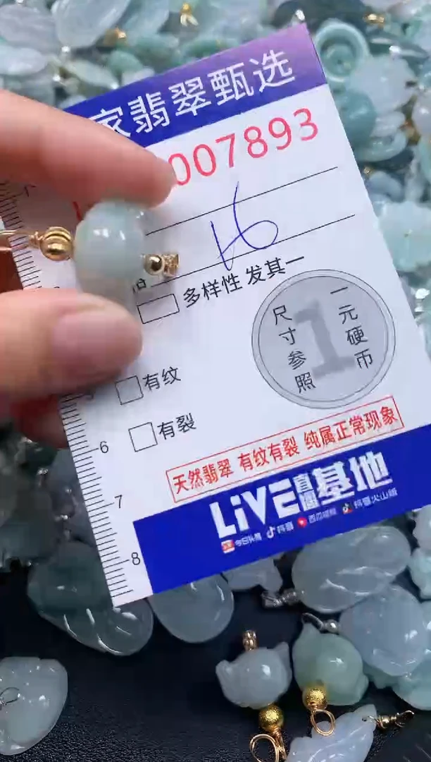 吊坠(不含链)未镶嵌翡翠7893