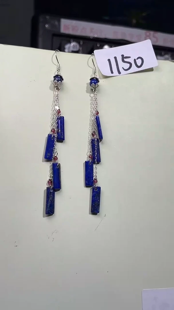 未镶嵌青金石耳饰喜欢拍