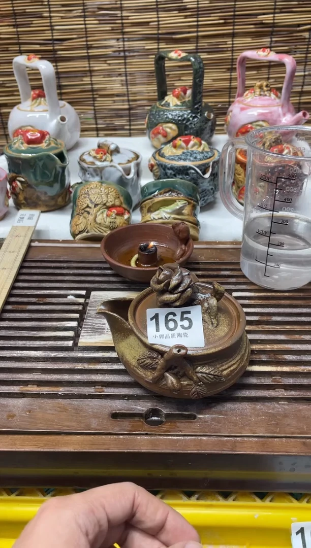 【闪购商品】杯165精美粗陶手工柴烧