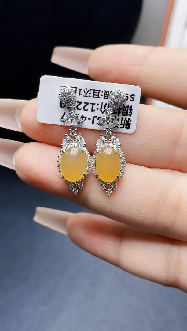 银S925镶嵌戒指翡翠3730