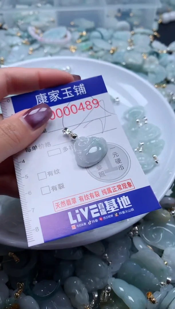 翡翠未镶嵌吊坠(不含链)489