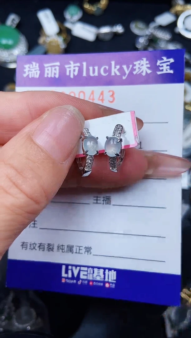 翡翠银S925镶嵌颈饰0443