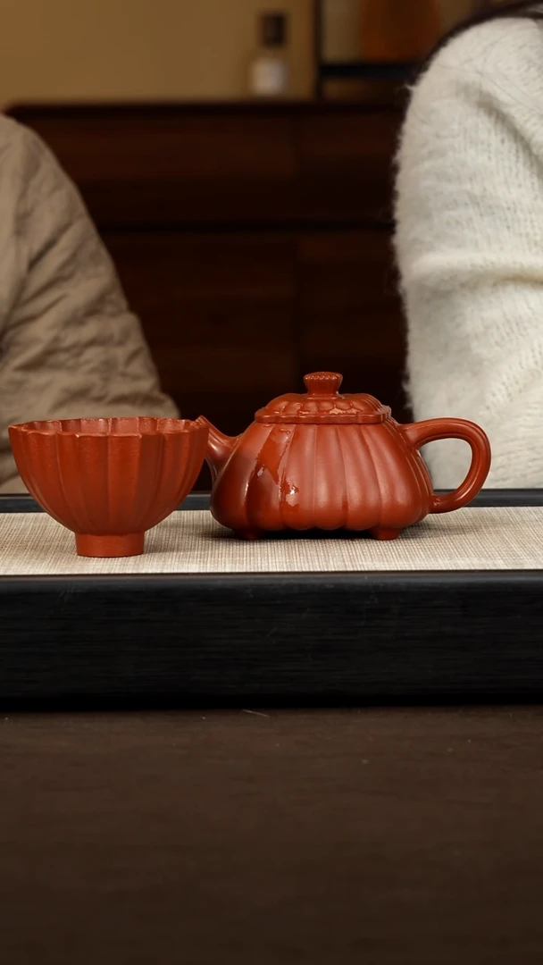 茶壶紫砂【P065】四方石瓢   230c  BJZ