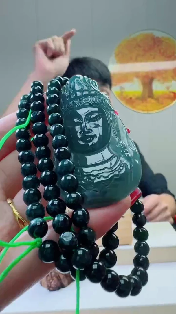 颈饰未镶嵌翡翠天然A货翡翠  多样性随机发其一