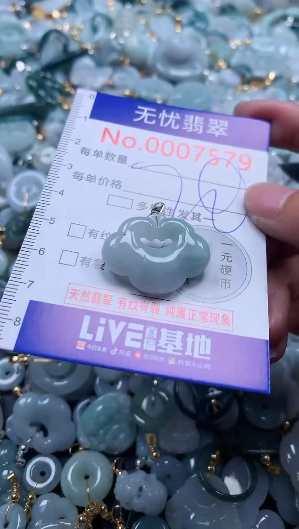 翡翠未镶嵌吊坠(不含链)7679