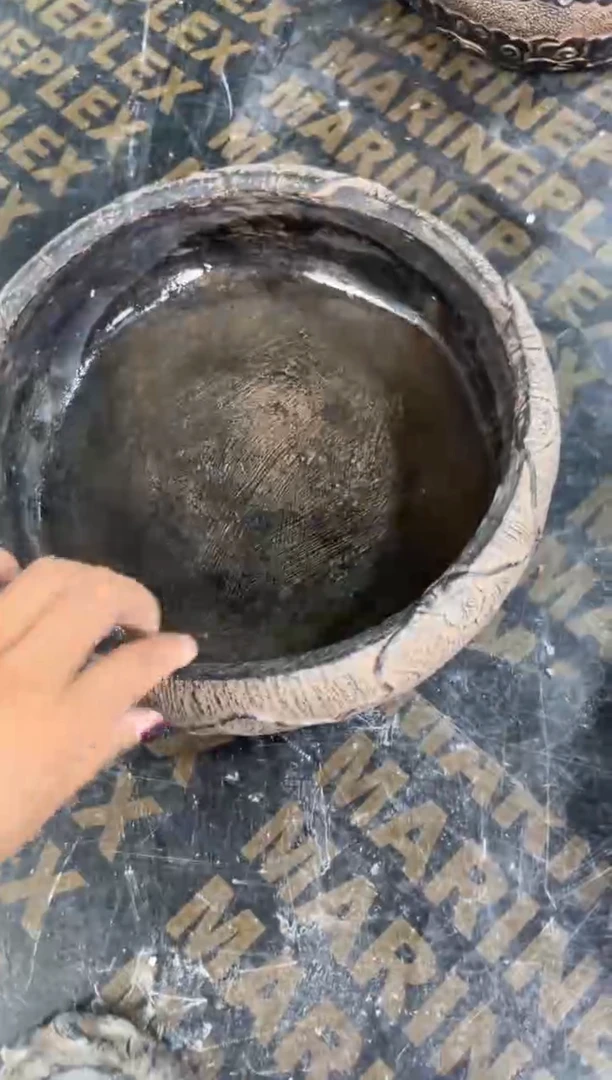 陶土【火山泥】荷韵盆
