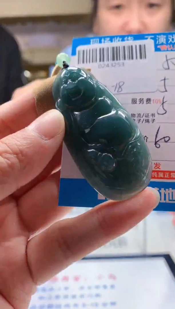 颈饰未镶嵌翡翠天然翡翠A货拍一发一