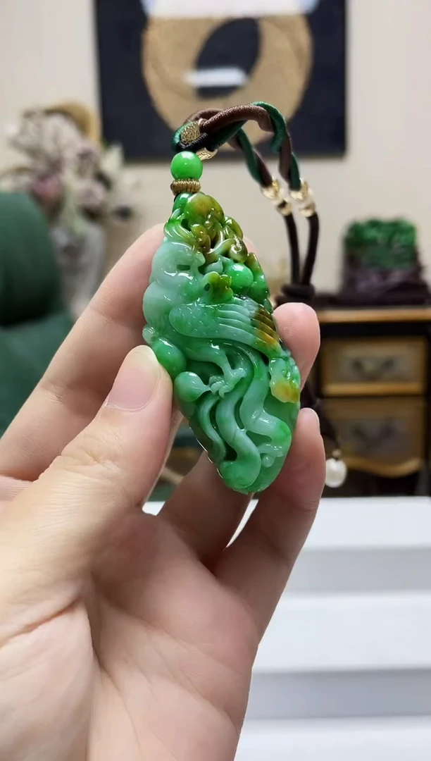 未镶嵌定制翡翠沐*吊坠165