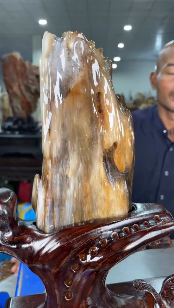 硅化玉摆件未镶嵌12