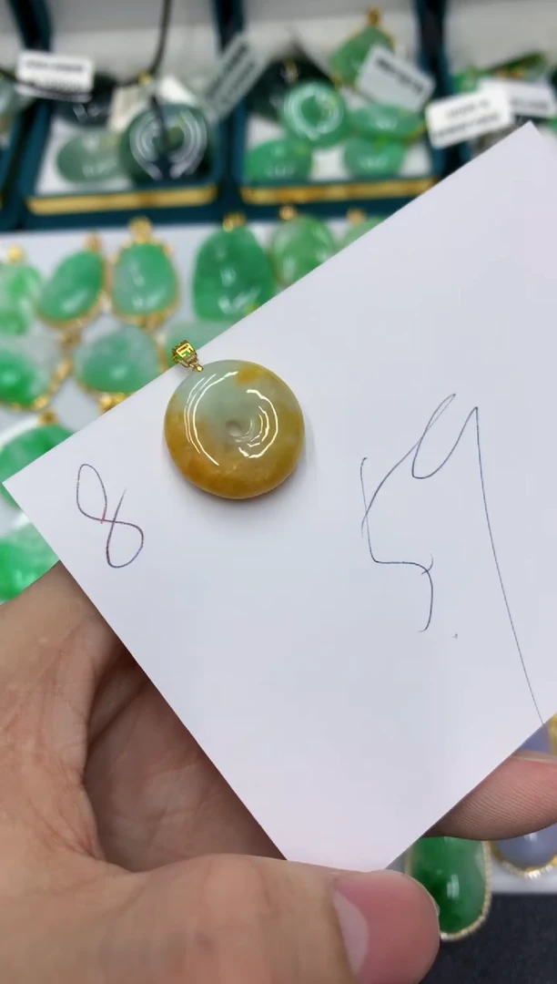 【闪购商品】翡翠颈饰18K金镶嵌号链接11111111111