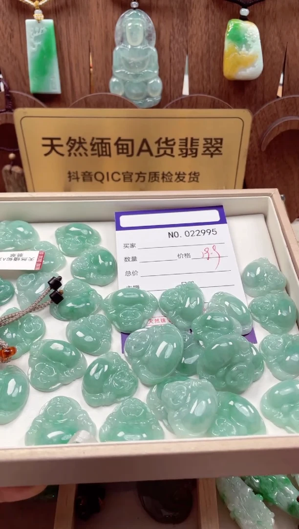 颈饰未镶嵌翡翠天然A货缅甸翡翠 (多样性发一）