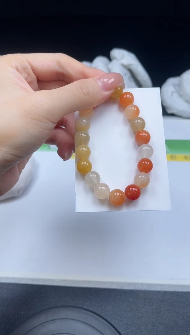 未镶嵌手镯石英质玉黄龙手串